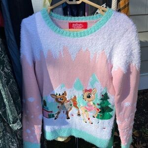 Rudolph Appliquéd Sweater